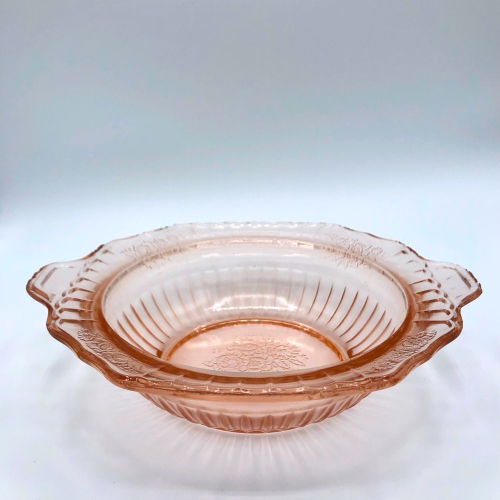Vintage Anchor Hocking Pink "Mayfair" Depression Glass Bowl (No Lid)